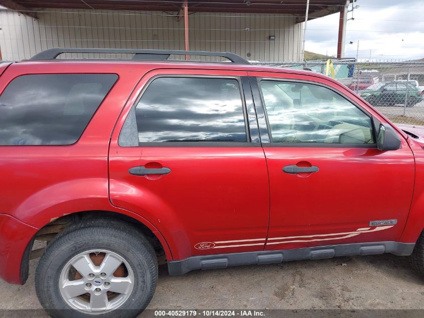 2008 Ford Escape Xlt VIN: 1FMCU93128KE68110 Lot: 40529179