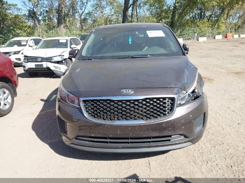 2017 Kia Sedona Lx VIN: KNDMB5C11H6233052 Lot: 40529221