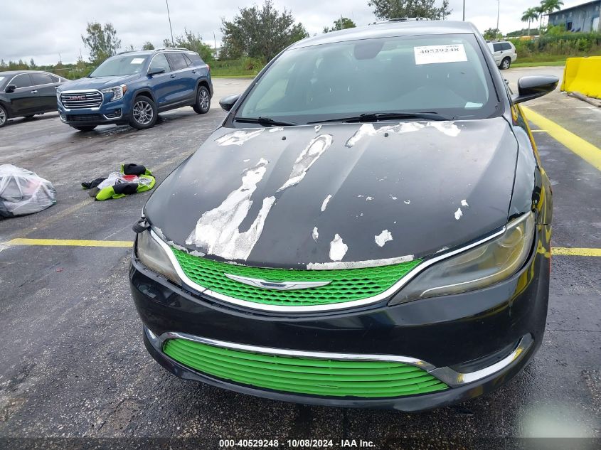 2015 Chrysler 200 Limited VIN: 1C3CCCABXFN640285 Lot: 40529248