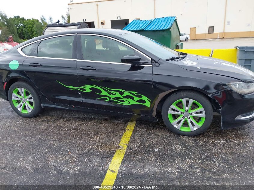 2015 Chrysler 200 Limited VIN: 1C3CCCABXFN640285 Lot: 40529248