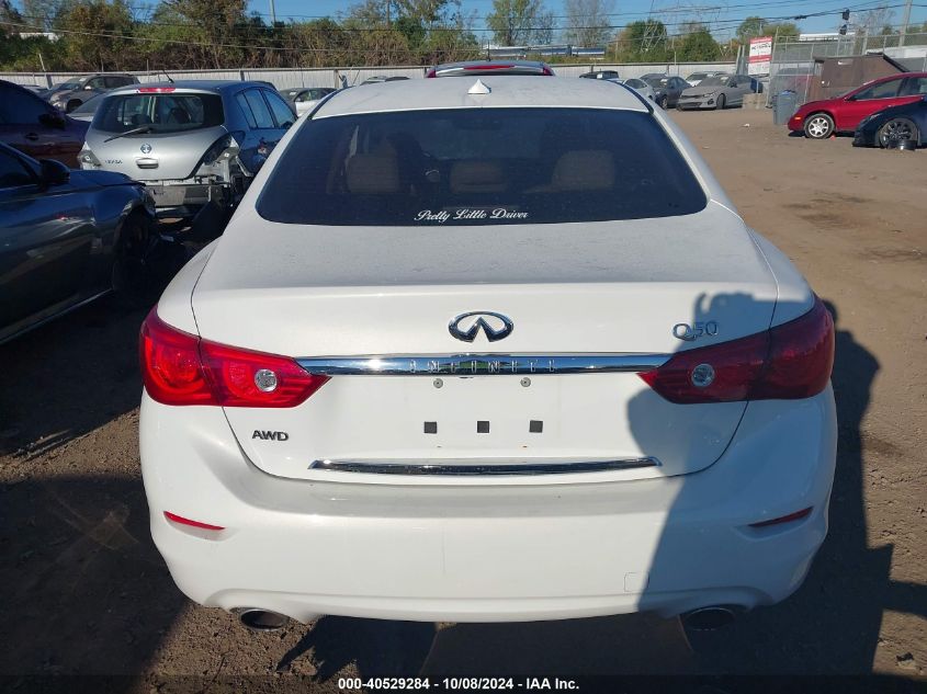 2015 Infiniti Q50 Premium VIN: JN1BV7AR2FM414031 Lot: 40529284