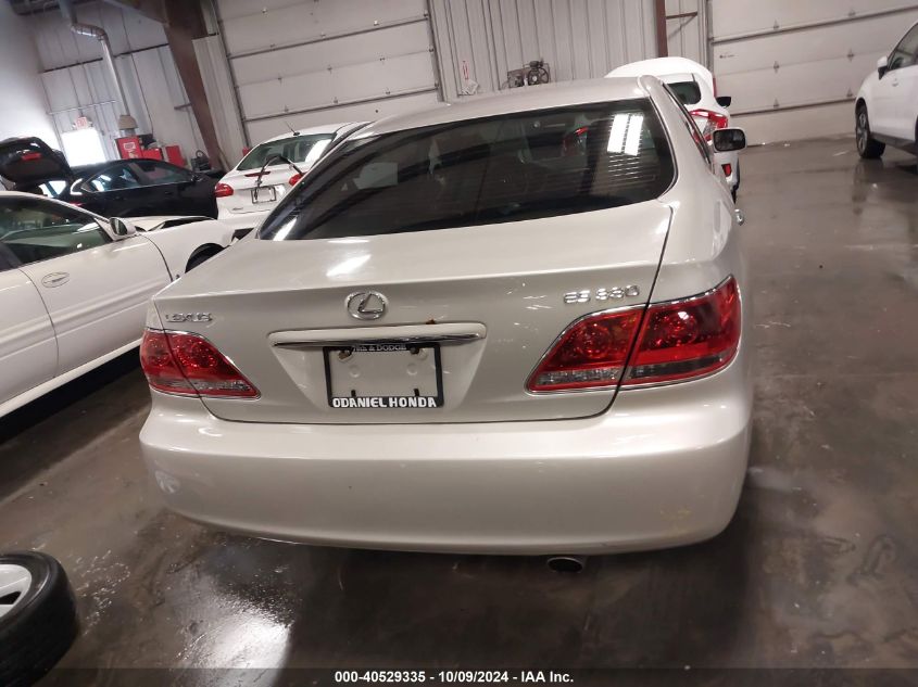 2005 Lexus Es 330 VIN: JTHBA30G455136418 Lot: 40529335