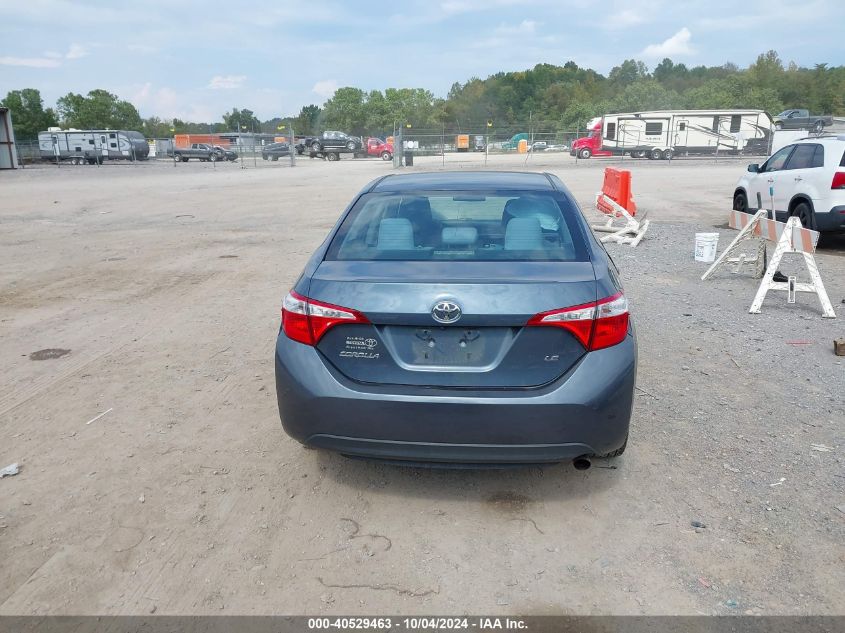 2016 Toyota Corolla Le VIN: 2T1BURHE2GC519309 Lot: 40529463