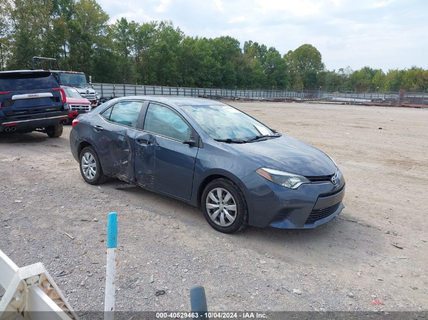 2016 TOYOTA COROLLA LE - 2T1BURHE2GC519309