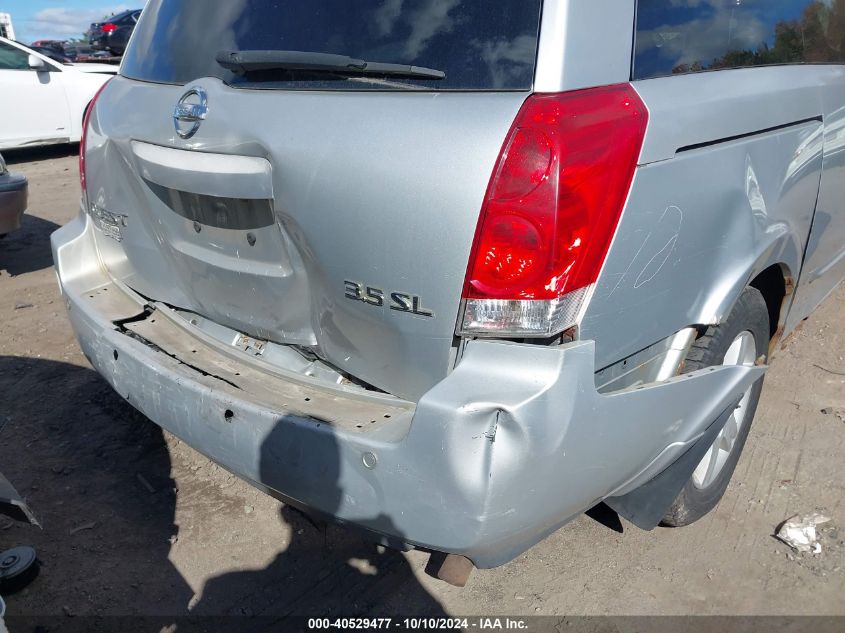 2004 Nissan Quest 3.5 Sl VIN: 5N1BV28U34N363121 Lot: 40529477