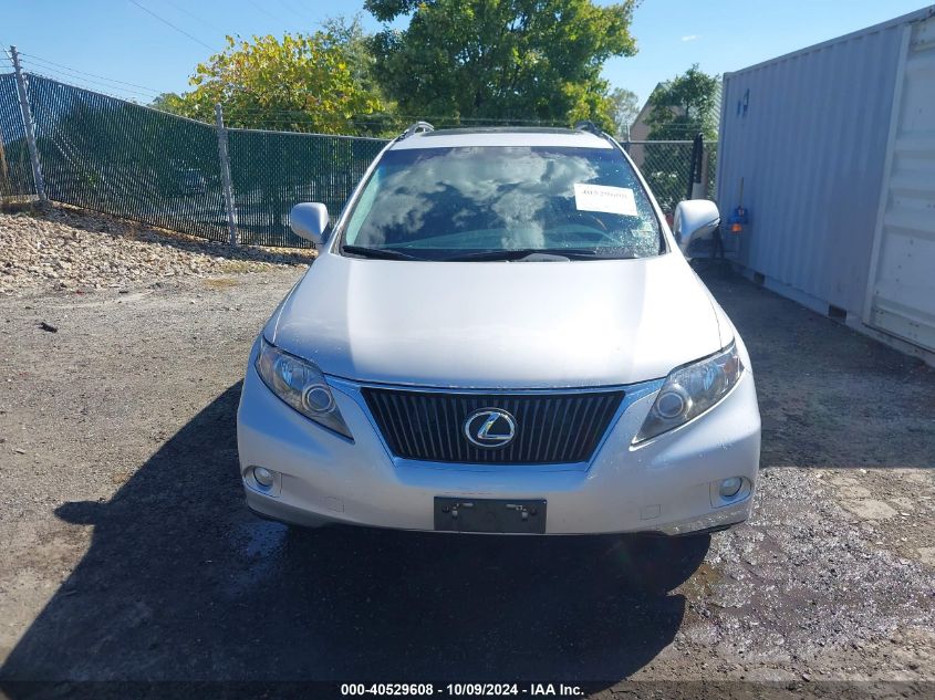 2010 Lexus Rx 350 VIN: 2T2BK1BA9AC076107 Lot: 40529608