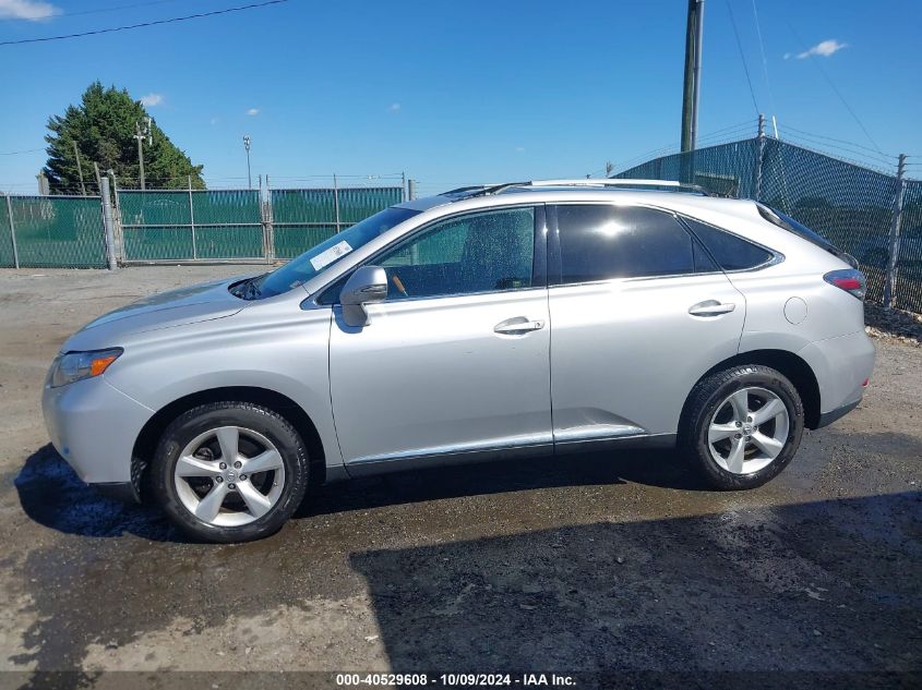 2010 Lexus Rx 350 VIN: 2T2BK1BA9AC076107 Lot: 40529608