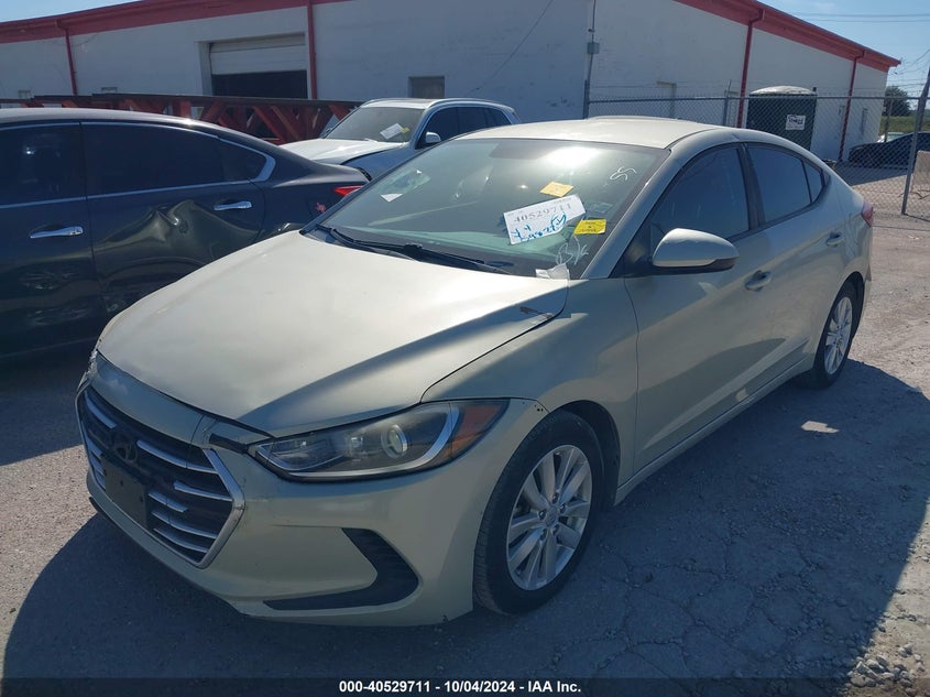 VIN KMHD74LF6HU082076 2017 HYUNDAI ELANTRA SE
