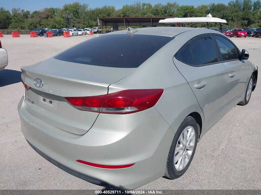 VIN KMHD74LF6HU082076 2017 HYUNDAI ELANTRA SE