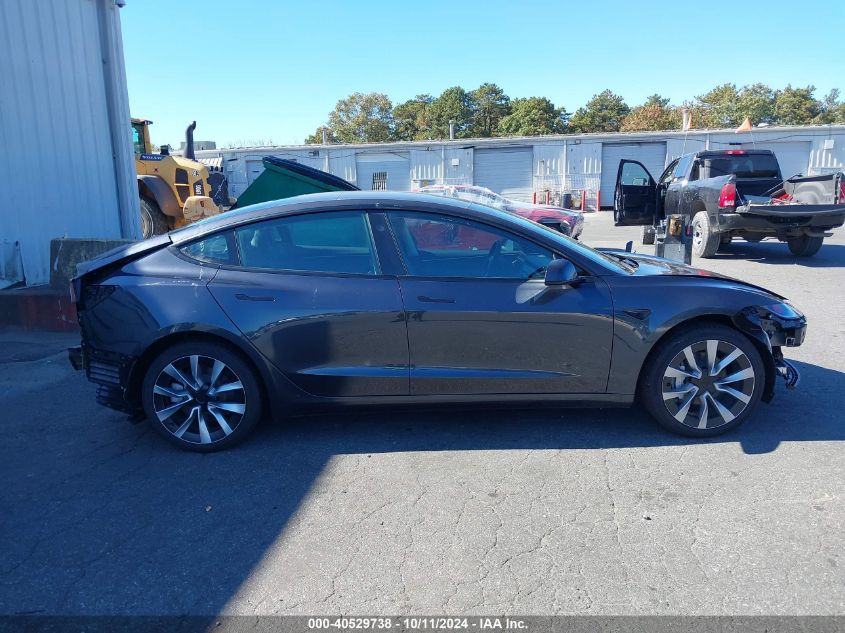 2024 TESLA MODEL 3 REAR-WHEEL DRIVE - 5YJ3E1EA1RF751516