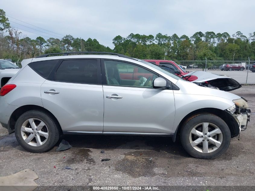 2009 Nissan Murano Sl VIN: JN8AZ18UX9W014459 Lot: 40529850