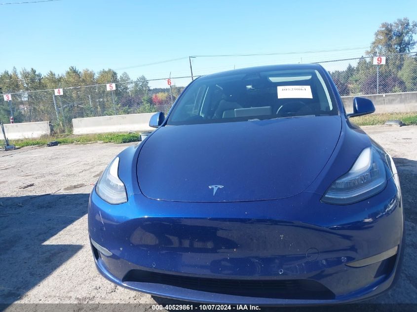 2020 Tesla Model Y Long Range Dual Motor All-Wheel Drive VIN: 5YJYGDEE6LF057805 Lot: 40529861