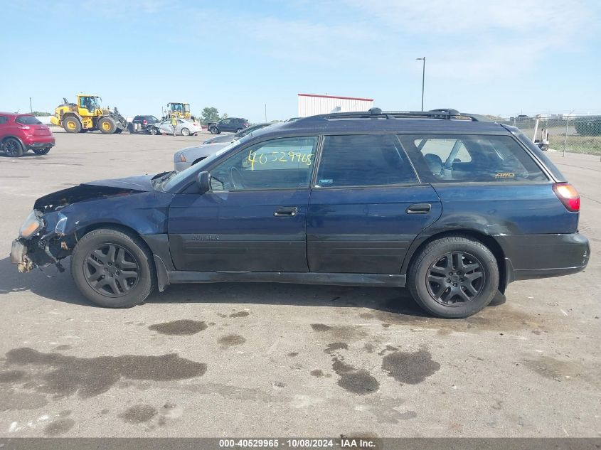 2002 Subaru Outback VIN: 4S3BH675326650673 Lot: 40529965