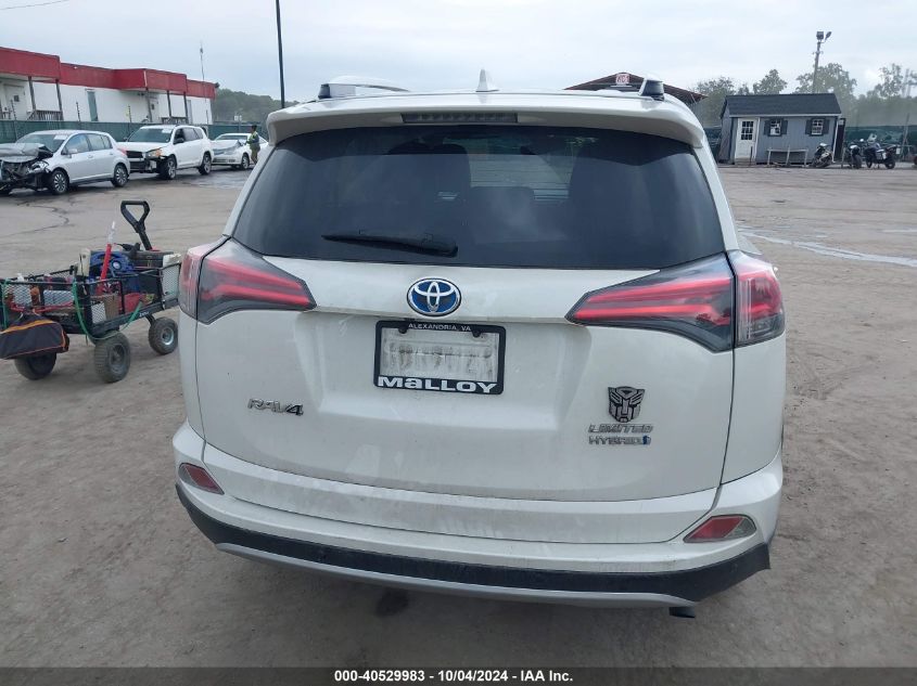 2016 Toyota Rav4 Hybrid Limited VIN: JTMDJREV5GD005849 Lot: 40529983