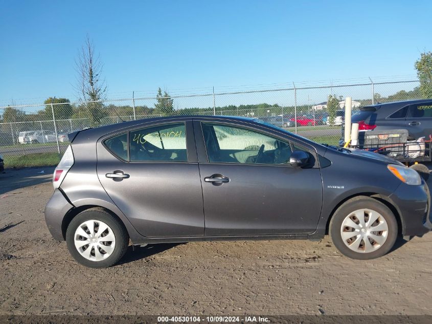 2013 Toyota Prius C VIN: JTDKDTB31D1035121 Lot: 40530104