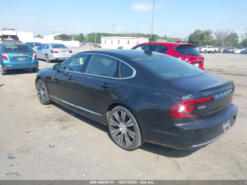 VIN LVY062MA9PP322286 2023 Volvo S90, B6 Ultimate no.3