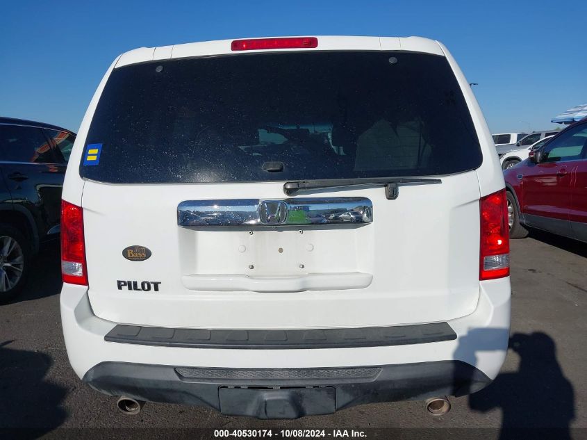 2013 Honda Pilot Ex-L VIN: 5FNYF3H52DB013102 Lot: 40530174