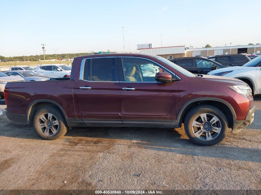 2017 Honda Ridgeline Rtl VIN: 5FPYK3F74HB029959 Lot: 40530840