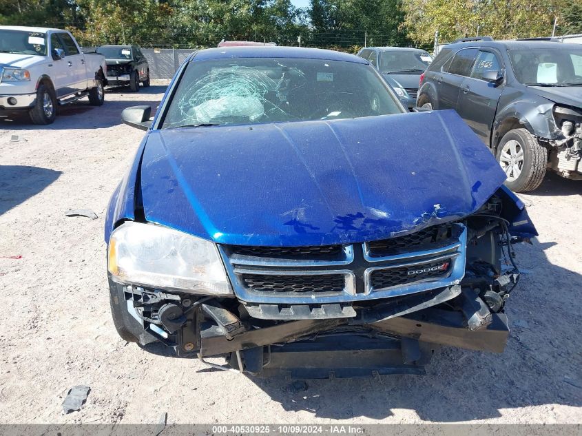 2013 Dodge Avenger Se VIN: 1C3CDZABXDN596625 Lot: 40530925