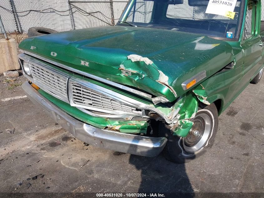 1970 Ford F150 VIN: 000000F10YRJ58450 Lot: 40531020