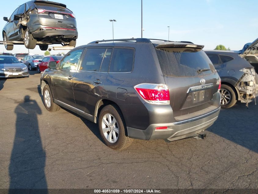 2012 Toyota Highlander Se VIN: 5TDZA3EHXCS029270 Lot: 40531059