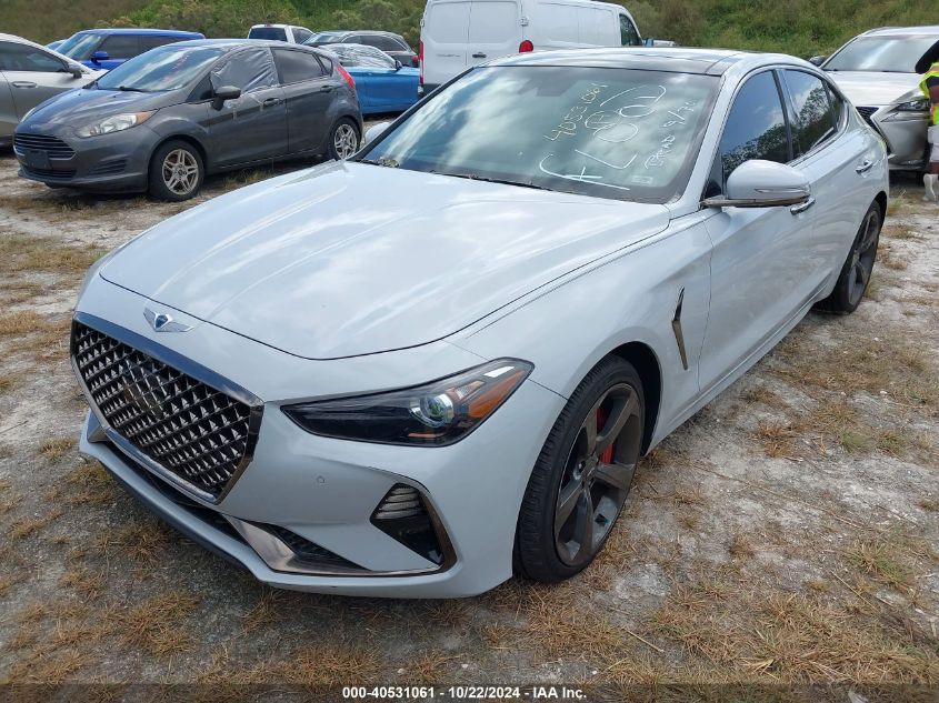 2020 Genesis G70 3.3T Rwd VIN: KMTG34LE7LU056505 Lot: 40531061