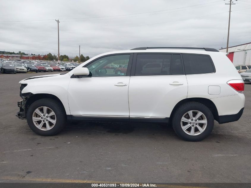 5TDBK3EH7DS223240 2013 Toyota Highlander Base Plus V6