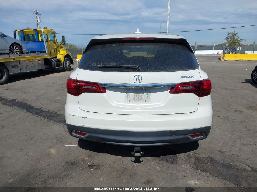 2015 Acura Mdx Technology Package VIN: 5FRYD3H45FB004490 Lot: 40531113