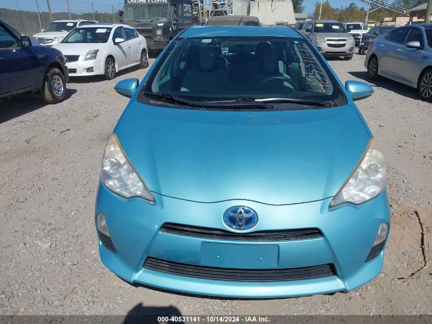 2012 Toyota Prius C One VIN: JTDKDTB37C1002106 Lot: 40531141