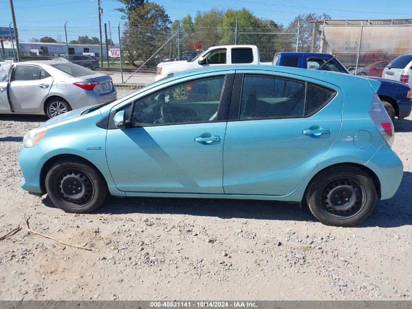 2012 Toyota Prius C One VIN: JTDKDTB37C1002106 Lot: 40531141