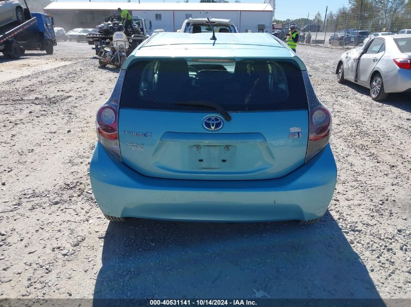 2012 Toyota Prius C One VIN: JTDKDTB37C1002106 Lot: 40531141