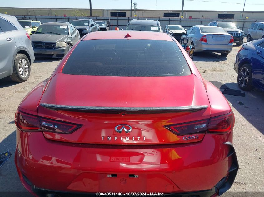 2017 Infiniti Q60 3.0T Red Sport 400 VIN: JN1FV7EK1HM610690 Lot: 40531146