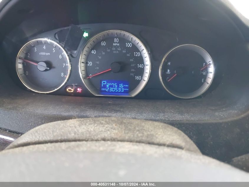 5NPEU46F39H524286 2009 Hyundai Sonata Se/Limited