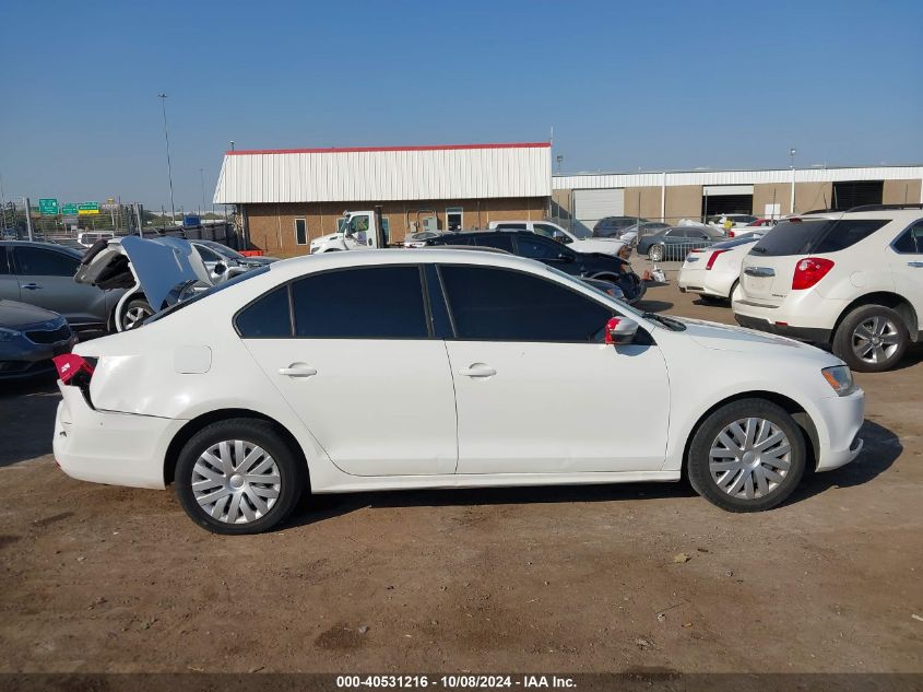 2012 Volkswagen Jetta 2.5L Se VIN: 3VWDX7AJ7CM071868 Lot: 40531216