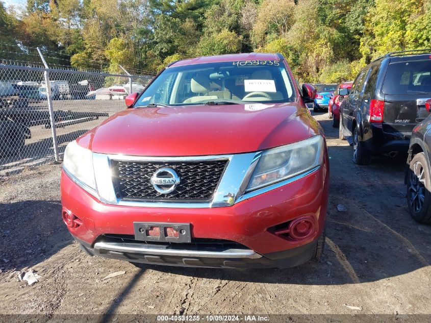 2013 Nissan Pathfinder S VIN: 5N1AR2MM0DC665516 Lot: 40531235