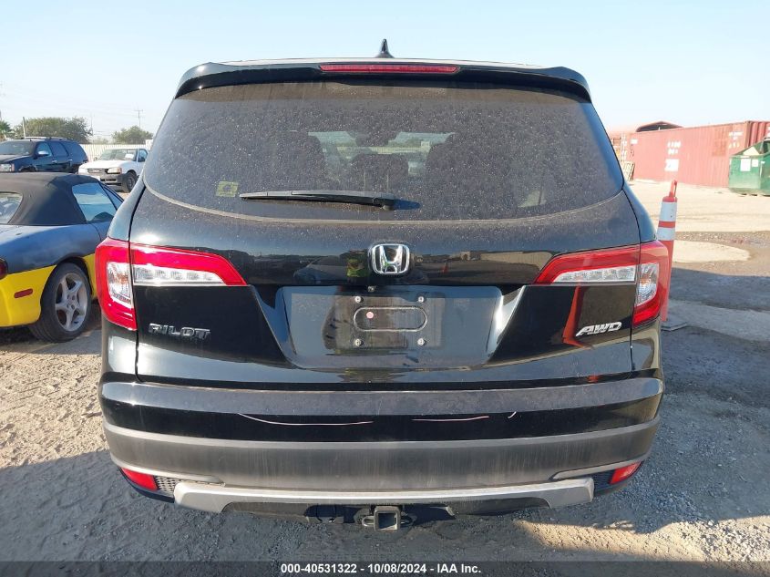 5FNYF6H54KB061831 2019 Honda Pilot Exl