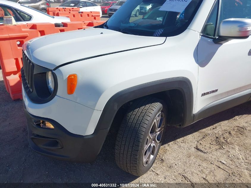 2015 Jeep Renegade Limited VIN: ZACCJBDT0FPB60743 Lot: 40531332