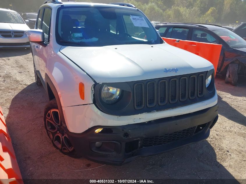 2015 Jeep Renegade Limited VIN: ZACCJBDT0FPB60743 Lot: 40531332