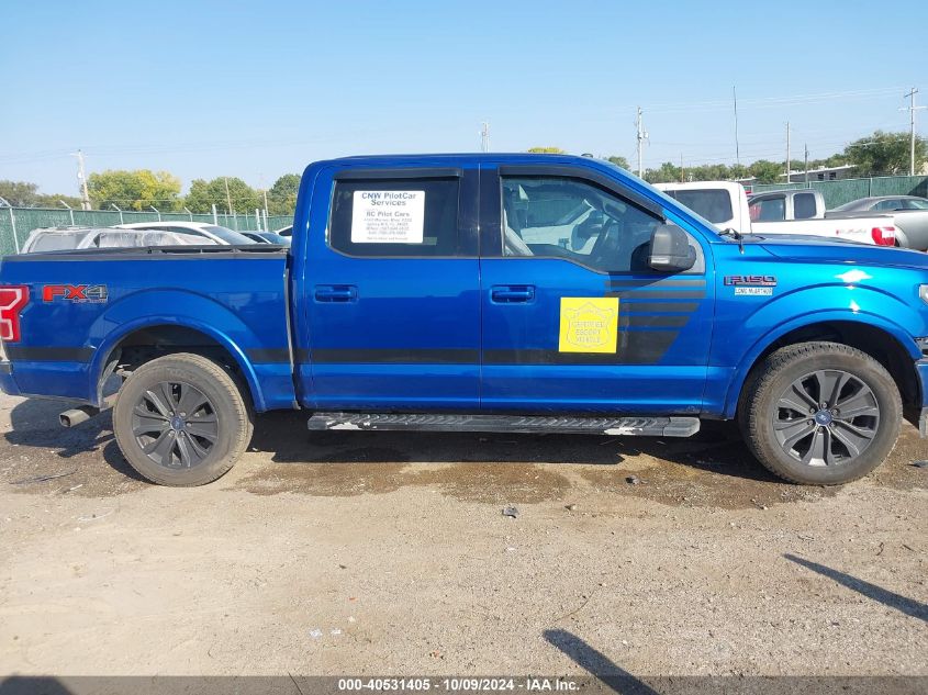 2018 Ford F-150 Xlt VIN: 1FTEW1E58JFB58552 Lot: 40531405