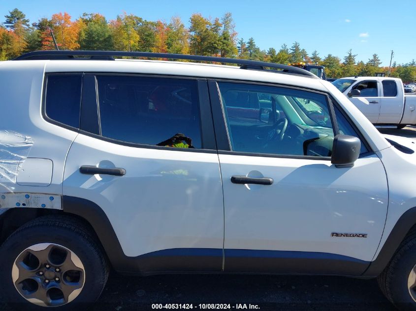 2018 Jeep Renegade Sport VIN: ZACCJBAB1JPG82503 Lot: 40531424