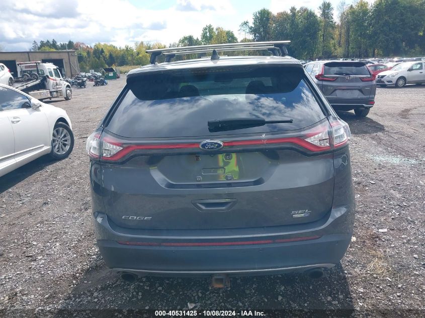 2016 Ford Edge Sel VIN: 2FMPK4J9XGBC62061 Lot: 40531425