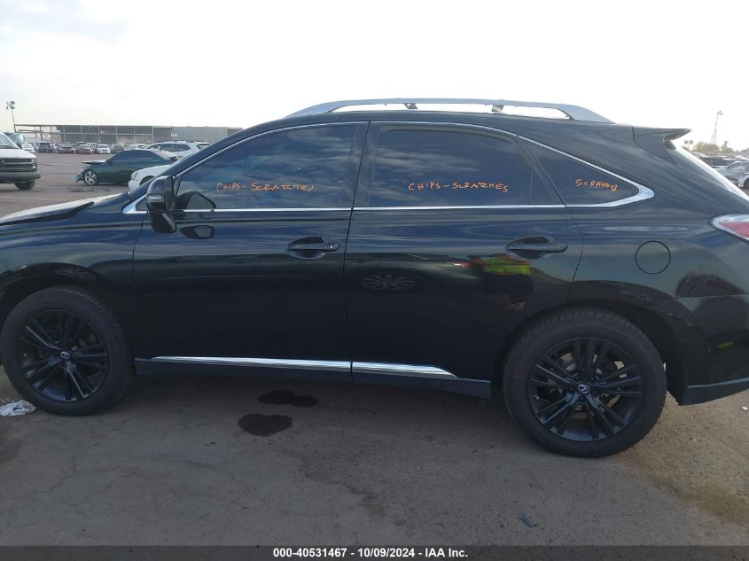 2015 Lexus Rx 350/Base/F Sport VIN: 2T2BK1BA5FC332721 Lot: 40531467