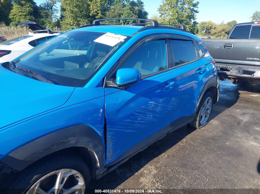 2022 Hyundai Kona Sel VIN: KM8K6CAB5NU923143 Lot: 40531476