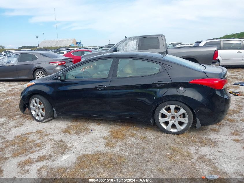 2013 Hyundai Elantra Limited VIN: KMHDH4AE2DU637610 Lot: 40531518