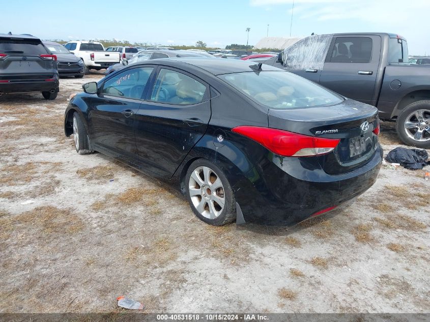 2013 Hyundai Elantra Limited VIN: KMHDH4AE2DU637610 Lot: 40531518