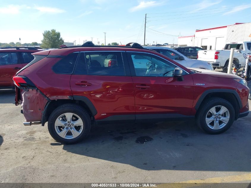 2021 Toyota Rav4 Hybrid Le VIN: 2T3L6RFV6MW003862 Lot: 40531533