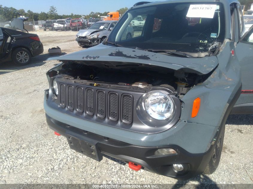 2018 Jeep Renegade Trailhawk 4X4 VIN: ZACCJBCB9JPG87722 Lot: 40531707