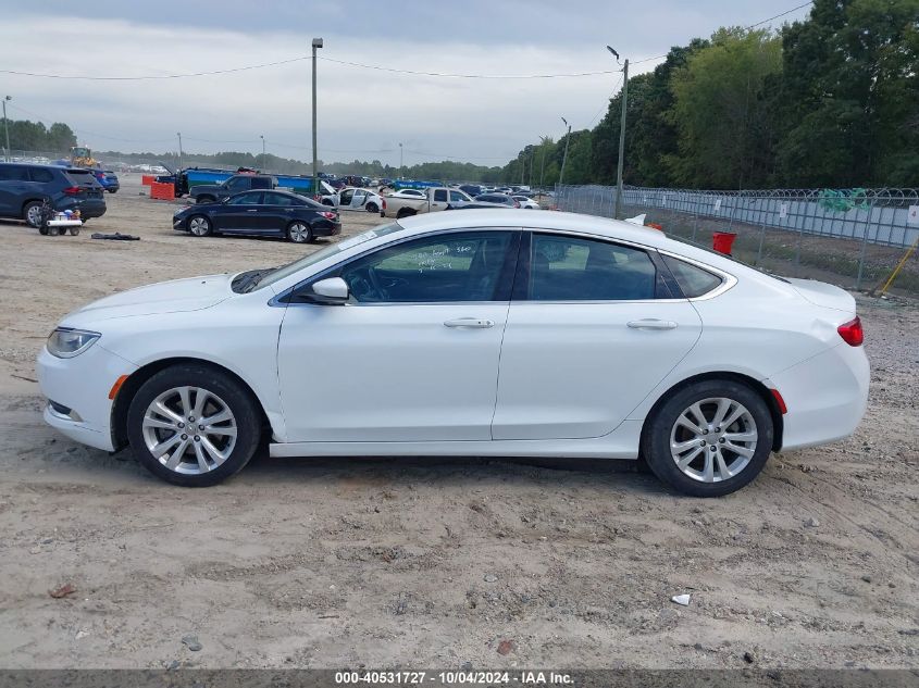 2016 Chrysler 200 Limited Platinum VIN: 1C3CCCAB2GN172098 Lot: 40531727