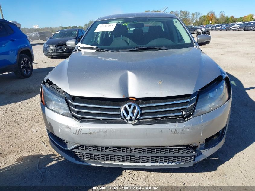 2012 Volkswagen Passat S VIN: 1VWAH7A35CC106328 Lot: 40531761