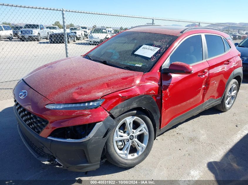 2022 Hyundai Kona Sel VIN: KM8K3CAB1NU859207 Lot: 40531922